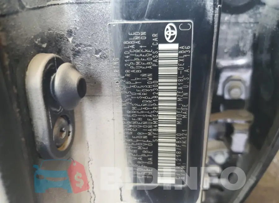 5YFB4MDE2RP182300 Photo# 12