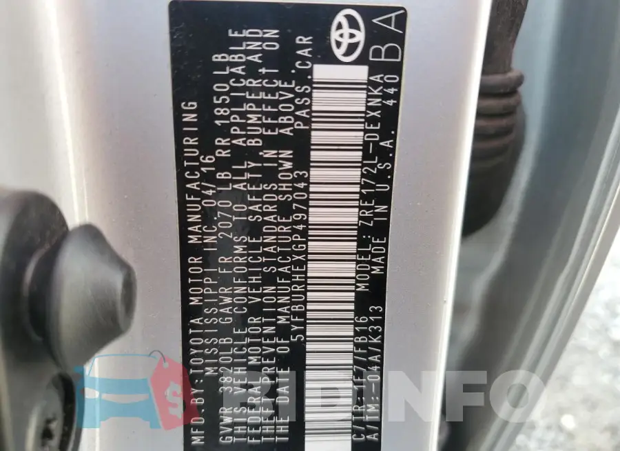 5YFBURHEXGP497043 Photo# 13