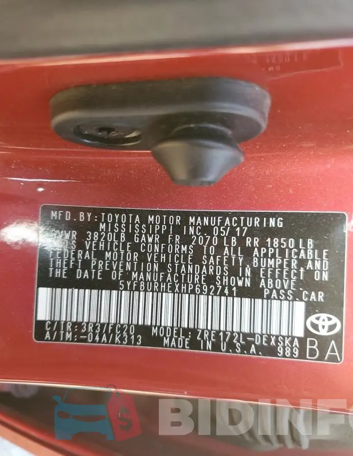 5YFBURHEXHP692741 Photo# 13