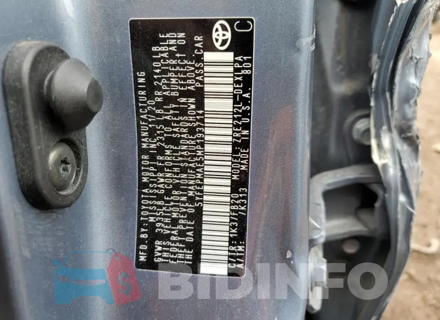 5YFEPMAE5MP193714 Photo# 12