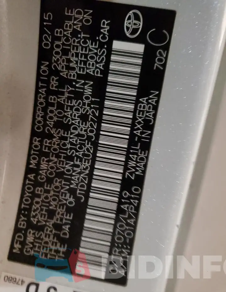 JTDZN3EU2FJ027211 Photo# 12