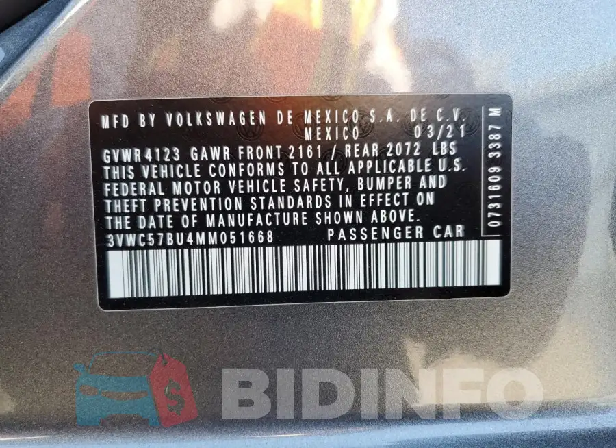 3VWC57BU4MM051668 Photo# 13