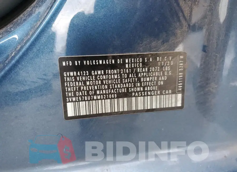 3VWE57BU7MM021069 Photo# 12