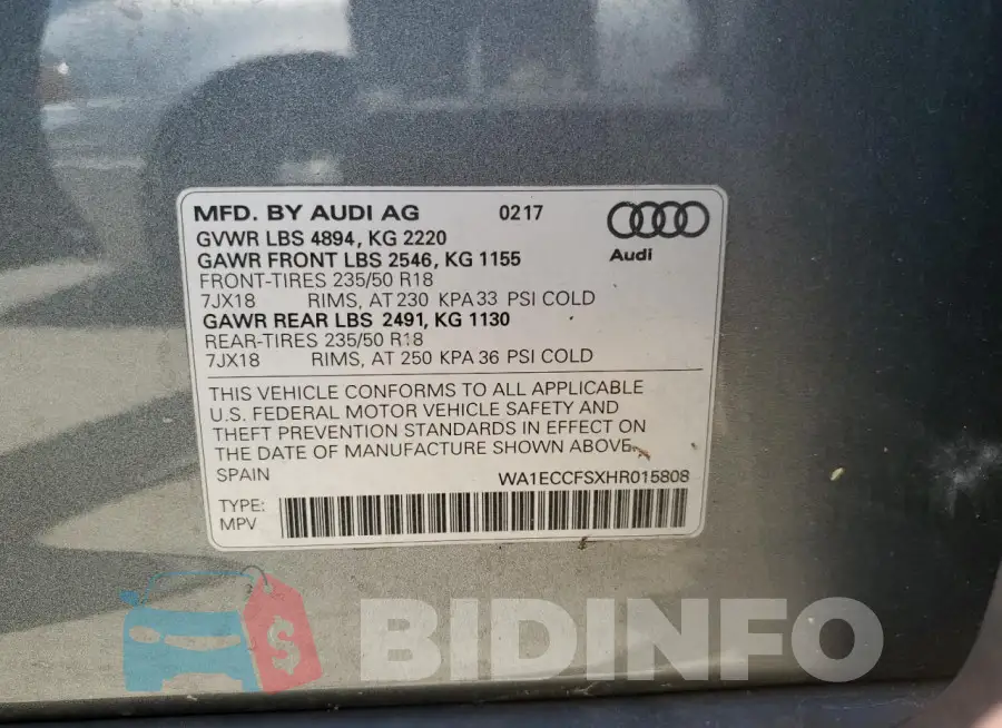 WA1ECCFSXHR015808 Photo# 13