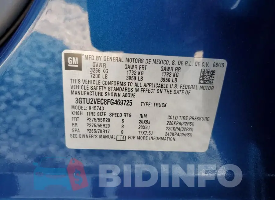 3GTU2VEC8FG469725 Photo# 13