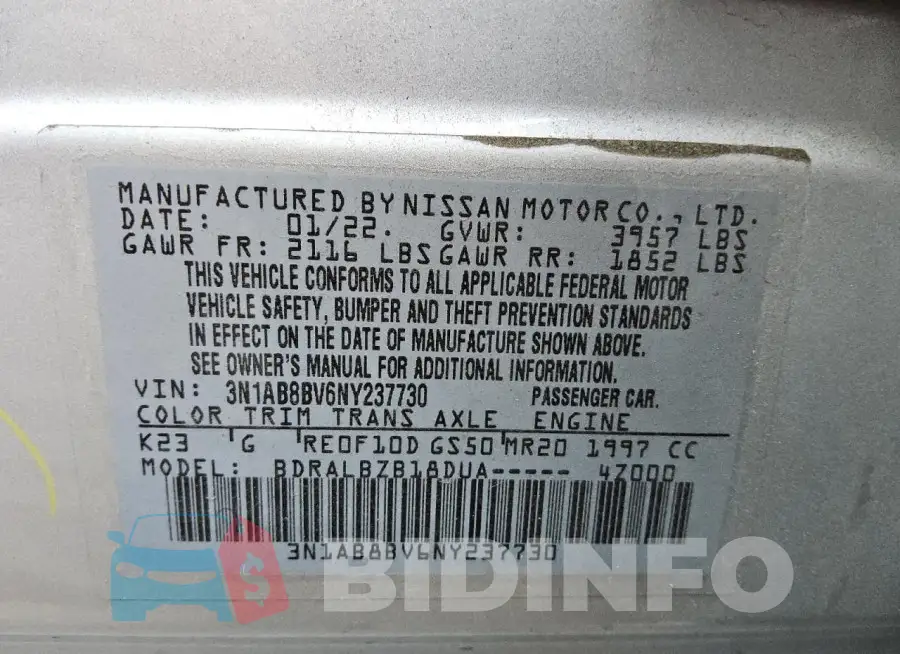 3N1AB8BV6NY237730 Photo# 12