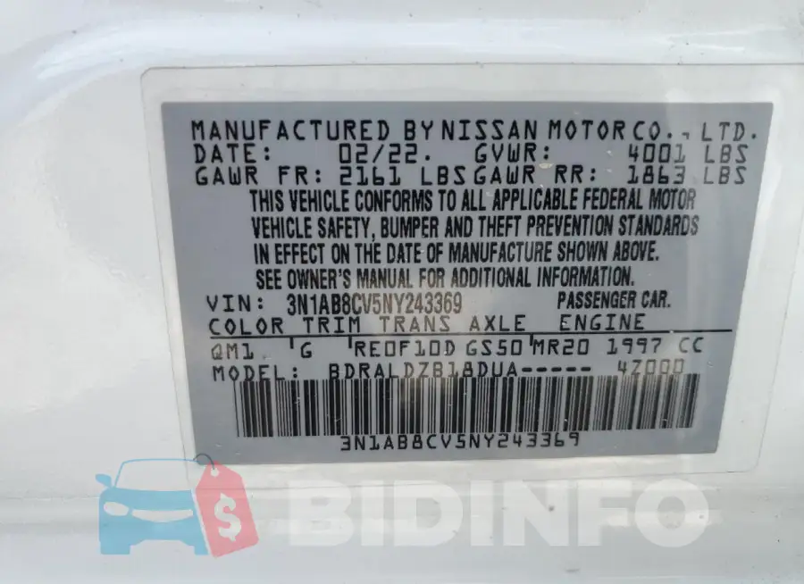 3N1AB8CV5NY243369 Photo# 12