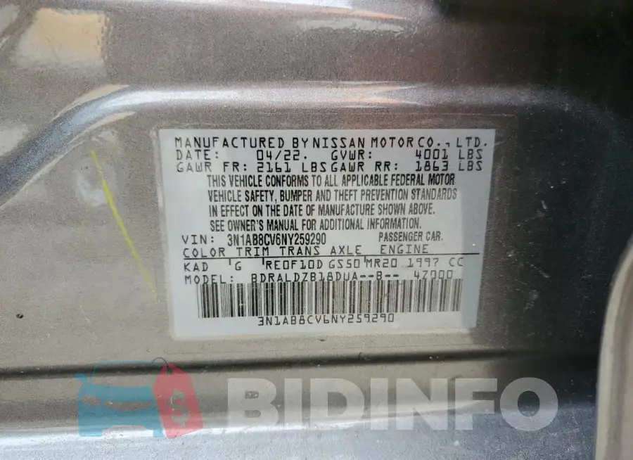 3N1AB8CV6NY259290 Photo# 13