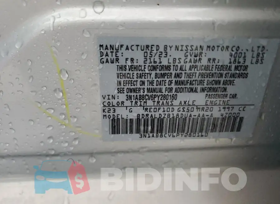3N1AB8CV6PY280160 Photo# 12