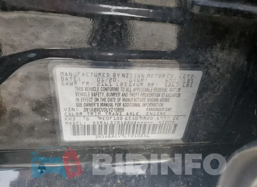3N1AB8CV9LY210856 Photo# 12