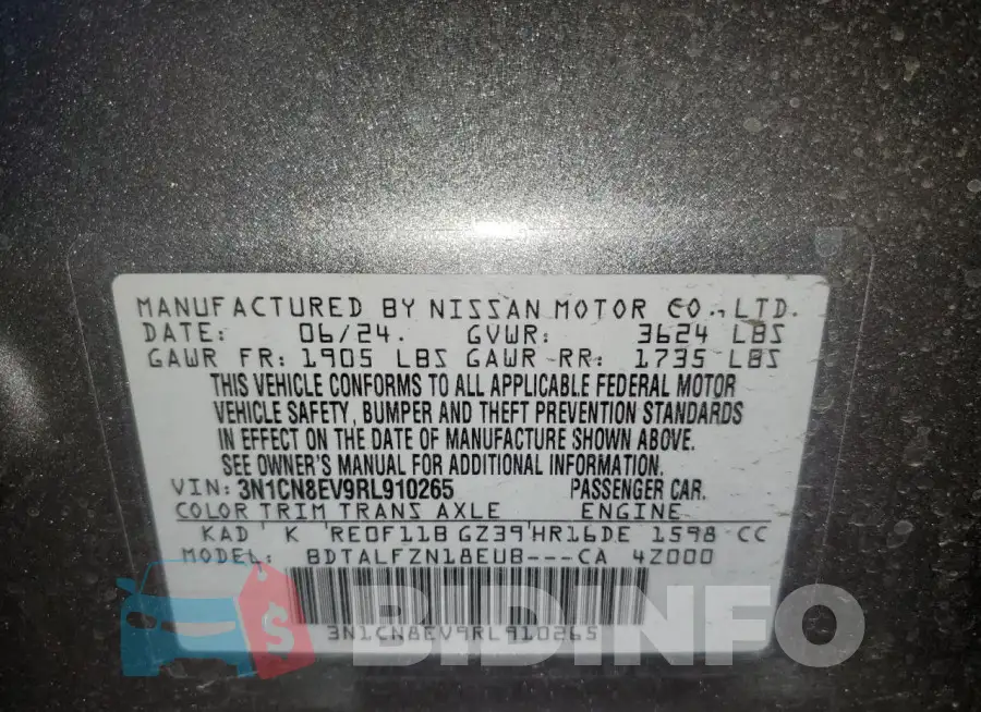 3N1CN8EV9RL910265 Photo# 12