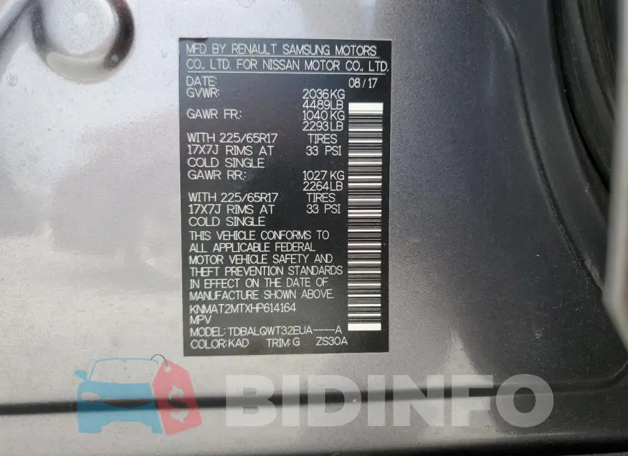 KNMAT2MTXHP614164 Photo# 14