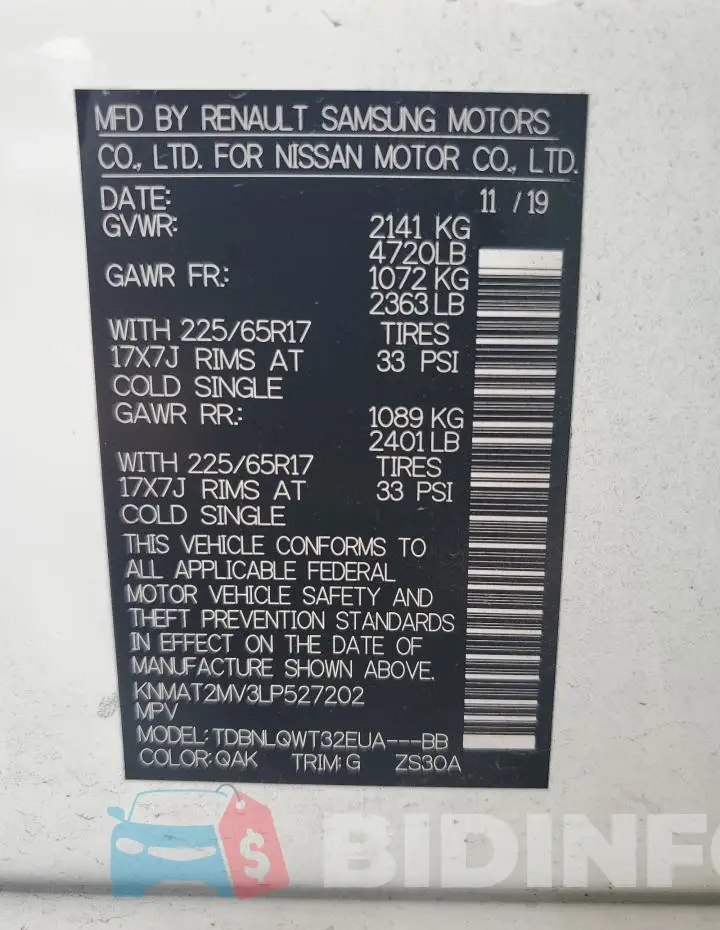 KNMAT2MV3LP527202 Photo# 13