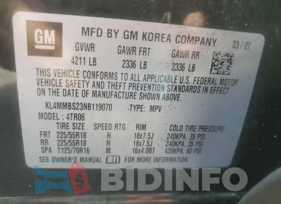 KL4MMBS23NB119070 Photo# 14