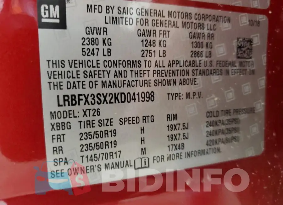LRBFX3SX2KD041998 Photo# 14