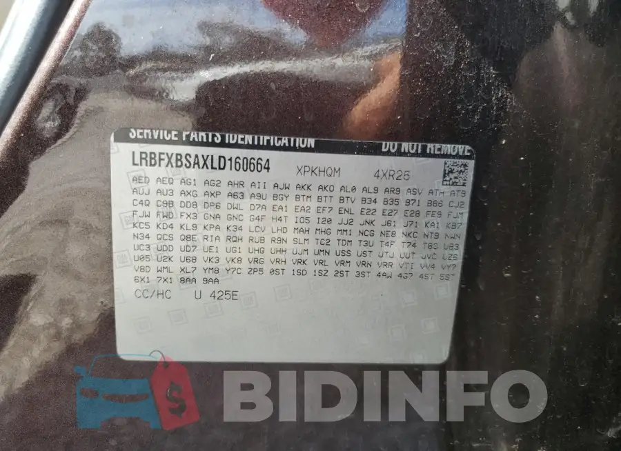 LRBFXBSAXLD160664 Photo# 13