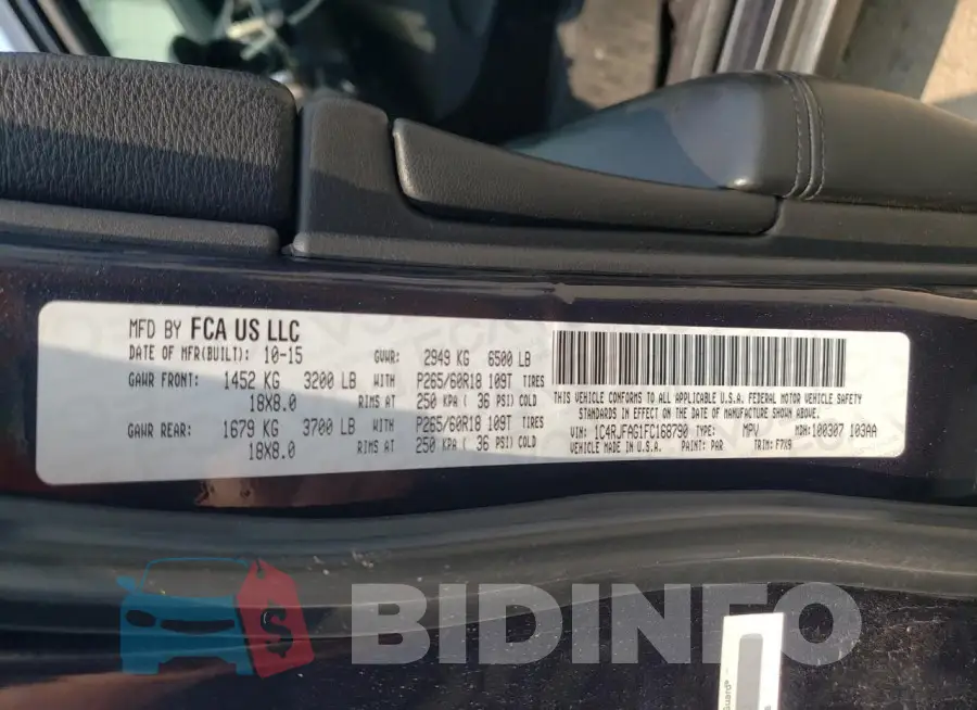 1C4RJFAG1FC168790 Photo# 13