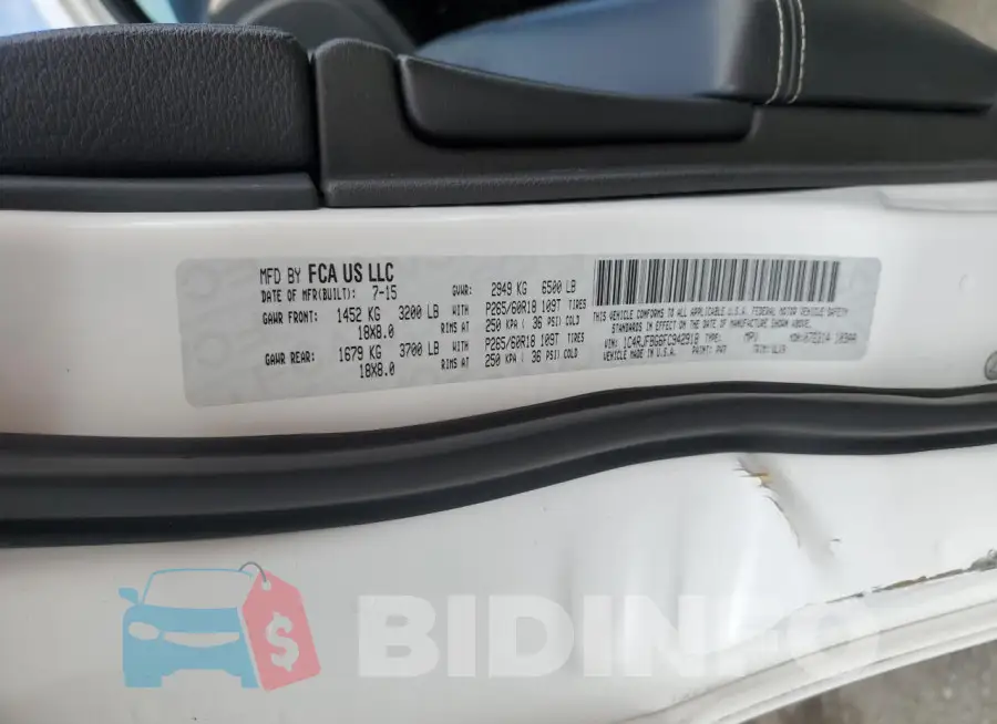 1C4RJFBG6FC942918 Photo# 13