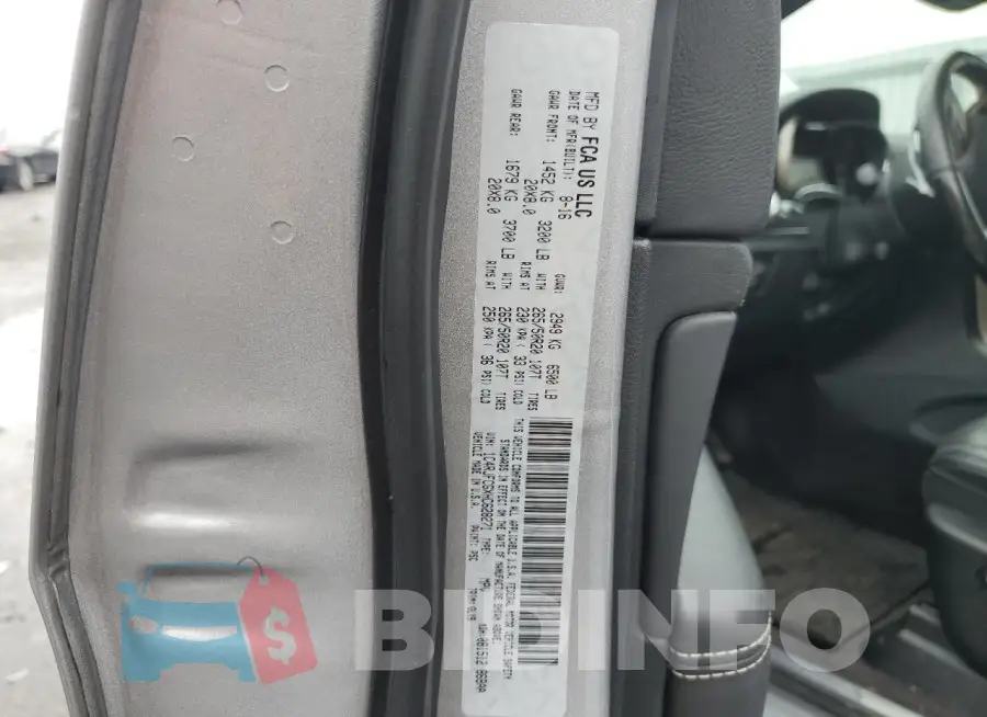 1C4RJFCGXHC628271 Photo# 13