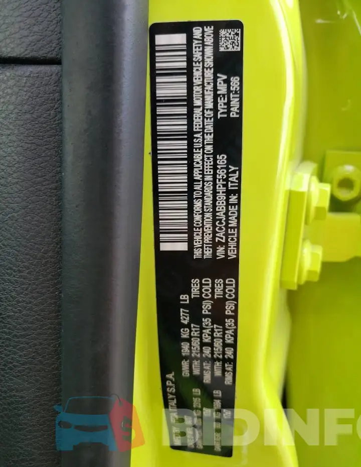 ZACCJABB9HPF56165 Photo# 12