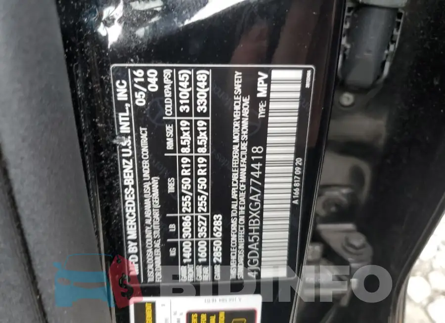 4JGDA5HBXGA774418 Photo# 13
