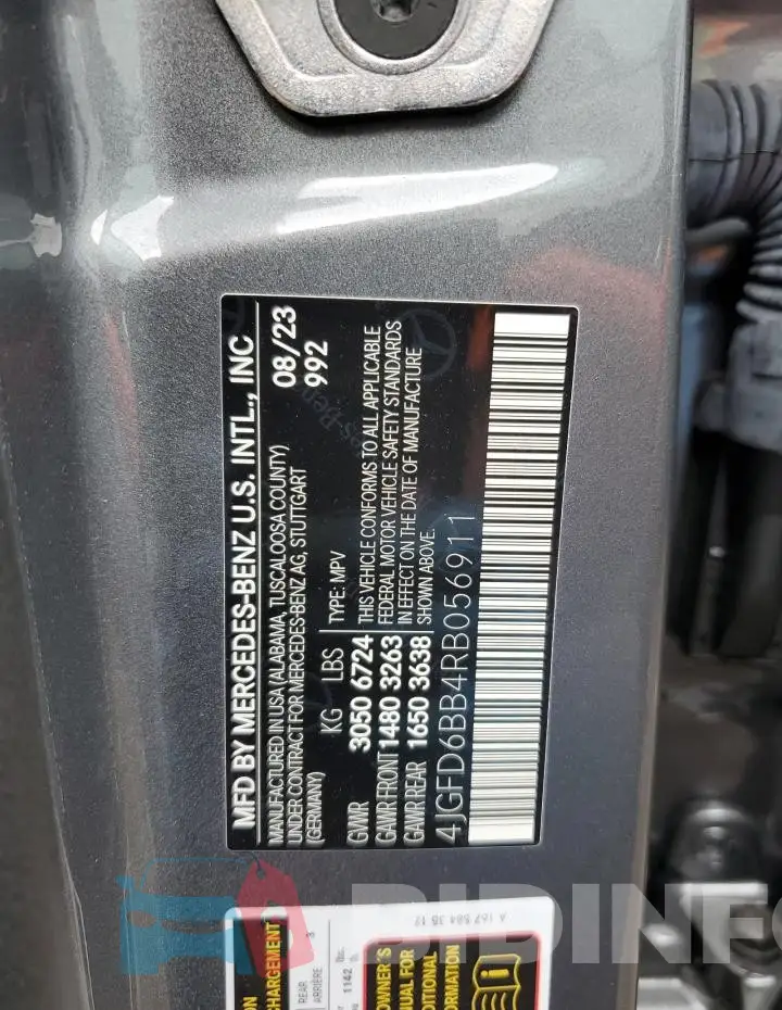 4JGFD6BB4RB056911 Photo# 12