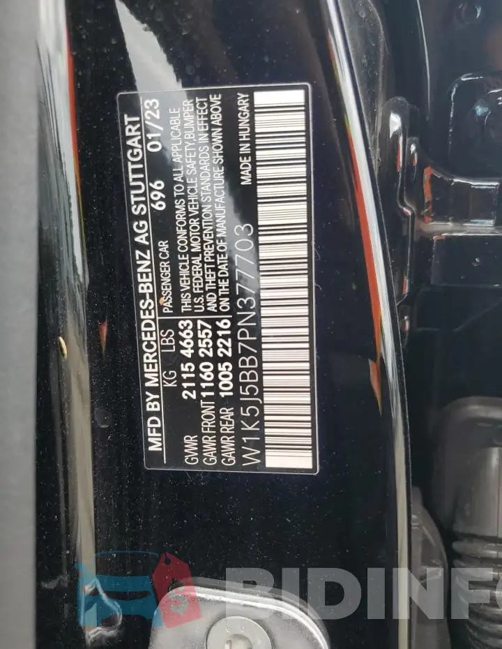 W1K5J5BB7PN377703 Photo# 12