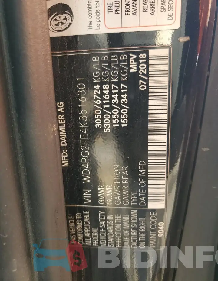 WD4PG2EE4K3516301 Photo# 13