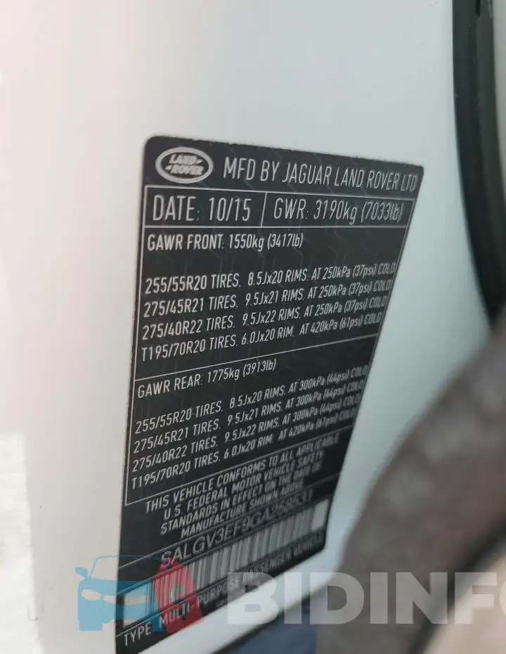 SALGV3EF9GA258531 Photo# 13