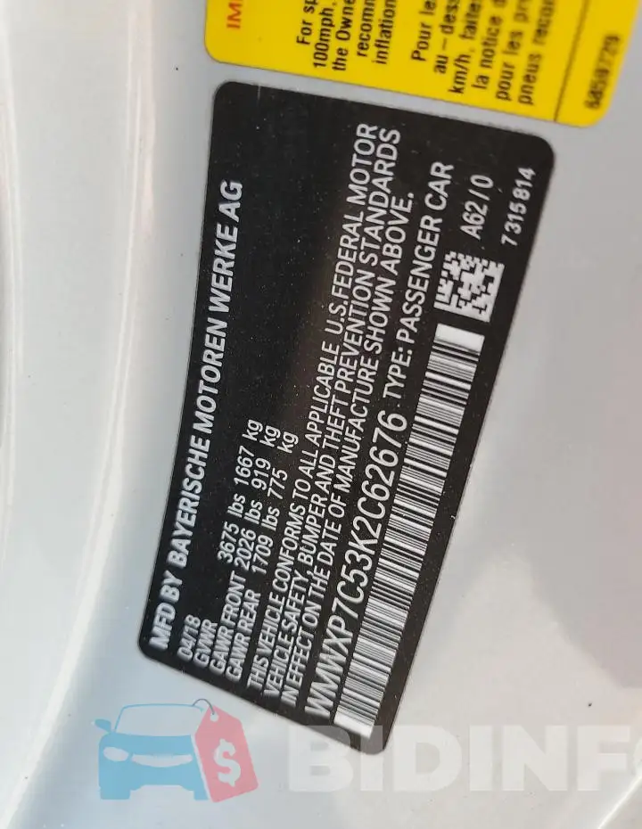WMWXP7C53K2C62676 Photo# 12