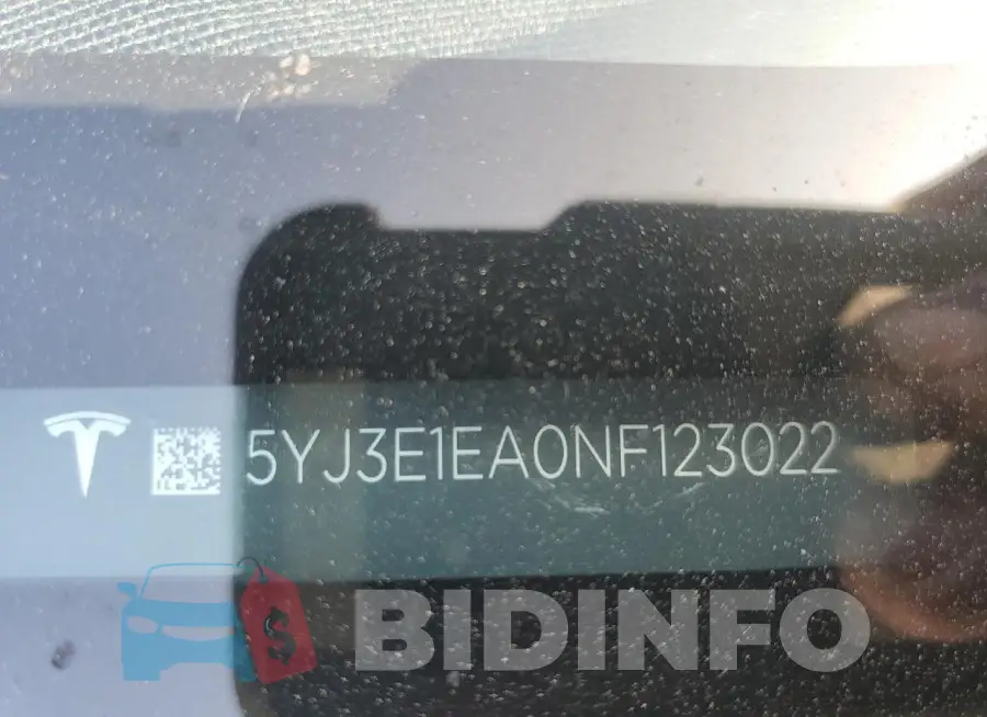 5YJ3E1EA0NF123022 Photo# 12