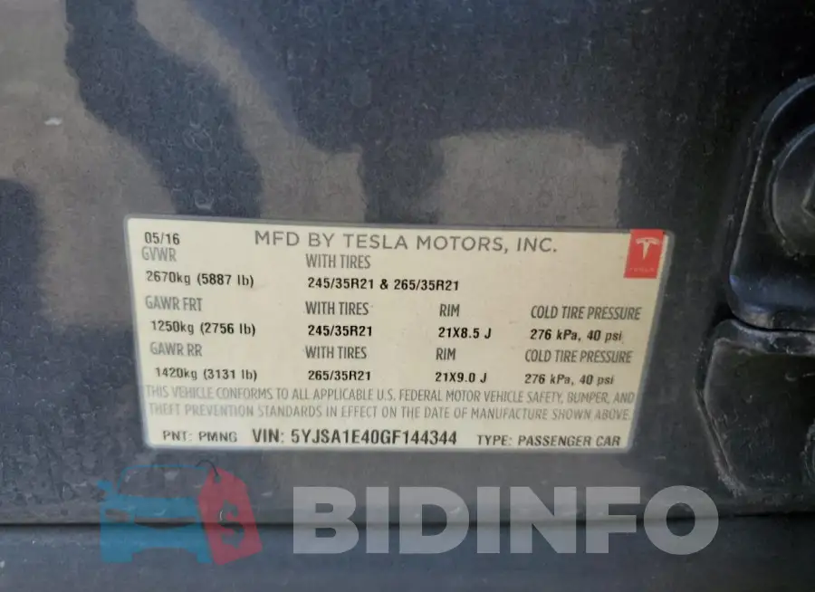 5YJSA1E40GF144344 Photo# 12