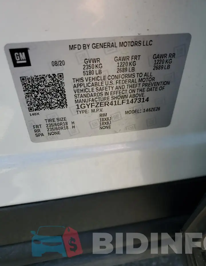 1GYFZER41LF147314 Photo# 14