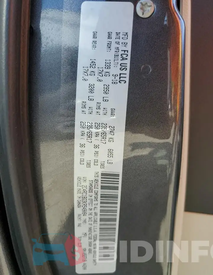 2C4RC1BG3KR549084 Photo# 13