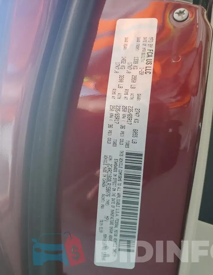 2C4RC1BG8LR158076 Photo# 13