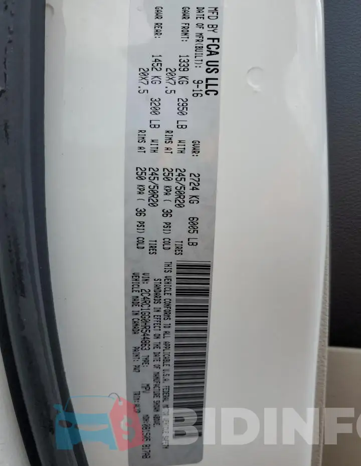 2C4RC1GG0HR544863 Photo# 13