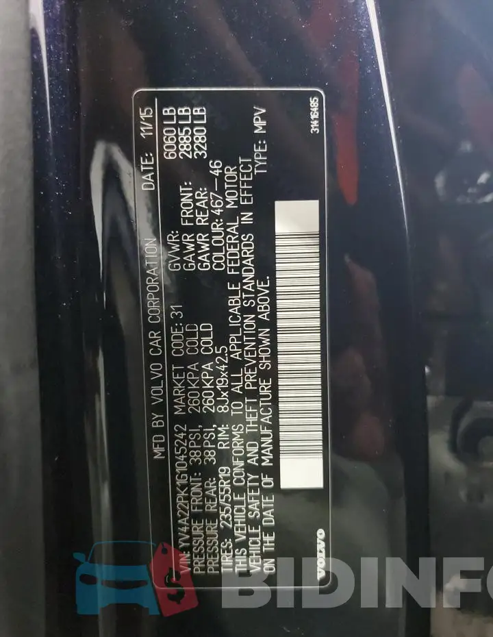 YV4A22PK1G1045242 Photo# 13