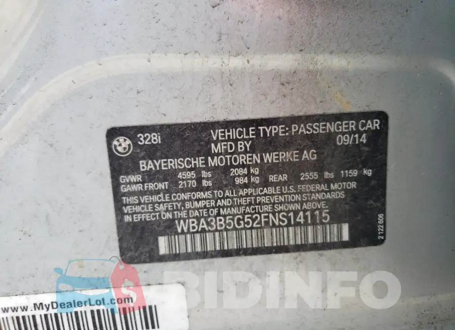 WBA3B5G52FNS14115 Photo# 12