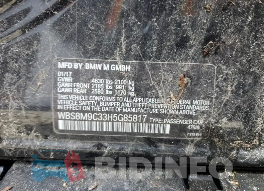 WBS8M9C33H5G85817 Photo# 13