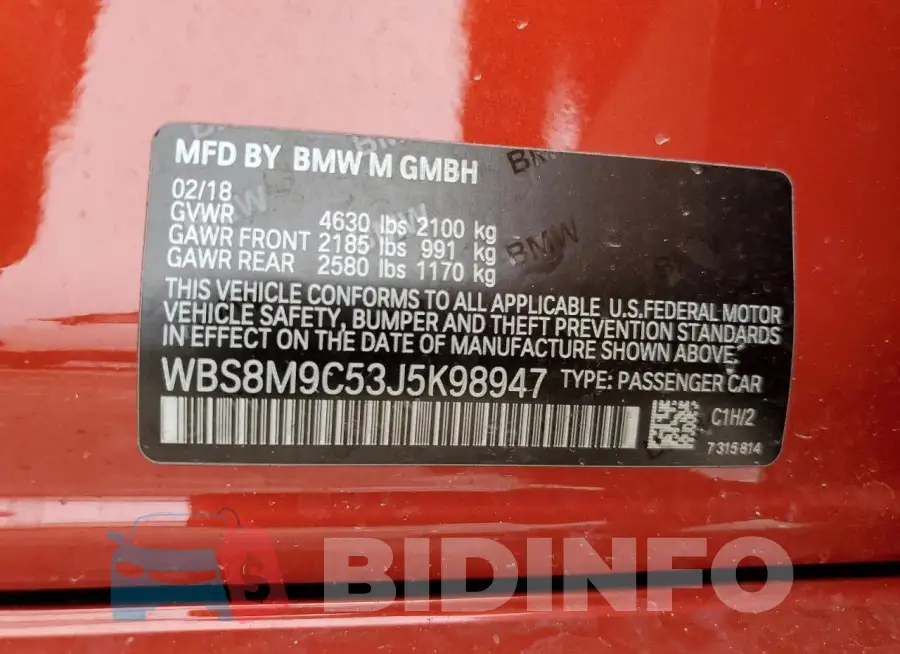 WBS8M9C53J5K98947 Photo# 12