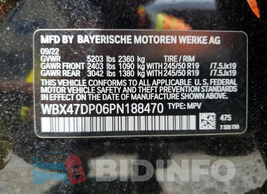 WBX47DP06PN188470 Photo# 12