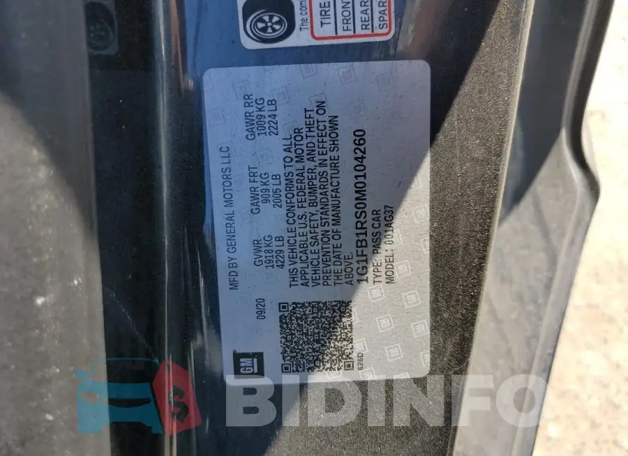 1G1FB1RS0M0104260 Photo# 12