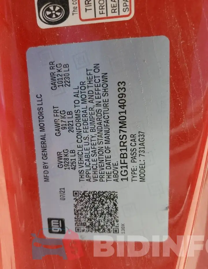 1G1FB1RS7M0140933 Photo# 12