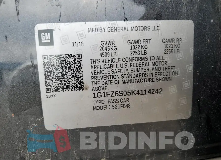 1G1FZ6S05K4114242 Photo# 12