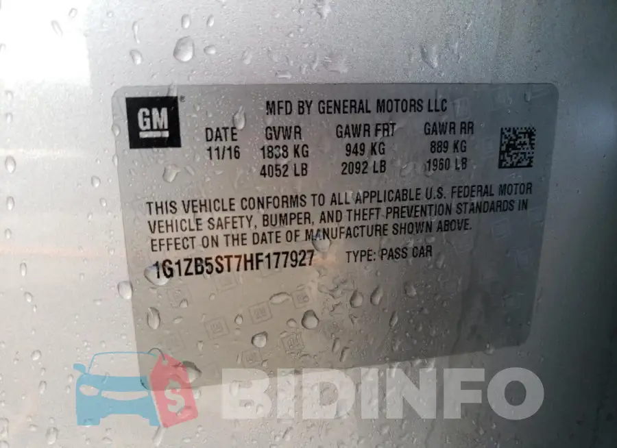 1G1ZB5ST7HF177927 Photo# 13