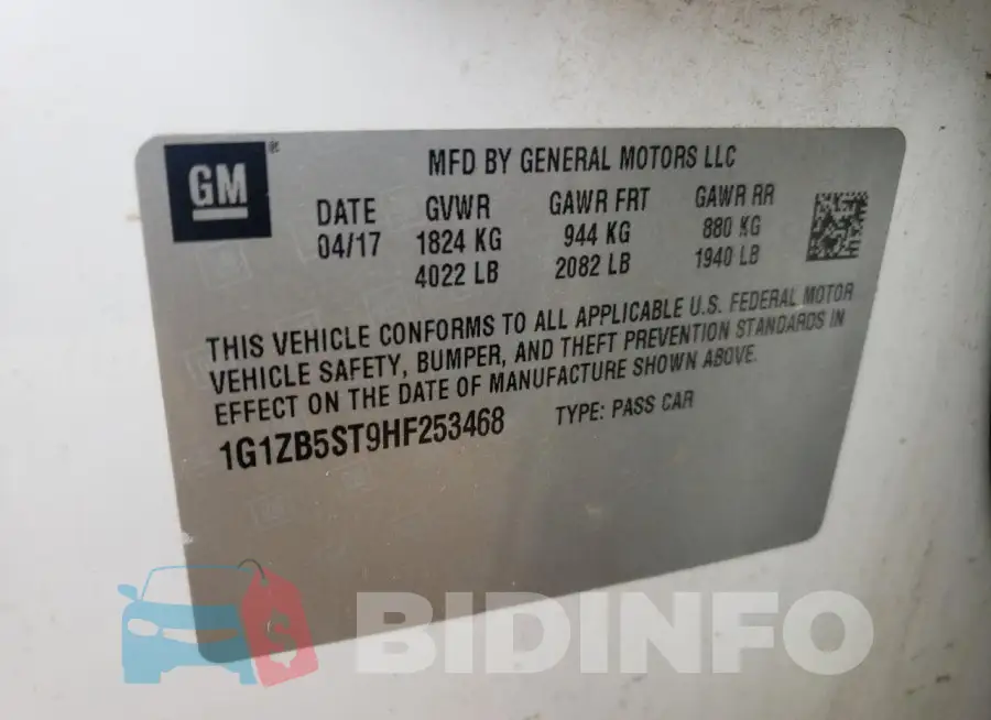 1G1ZB5ST9HF253468 Photo# 12