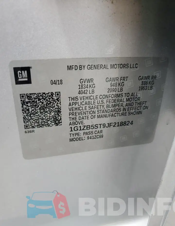 1G1ZB5ST9JF218824 Photo# 12
