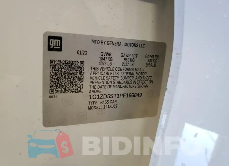 1G1ZD5ST1PF166849 Photo# 13