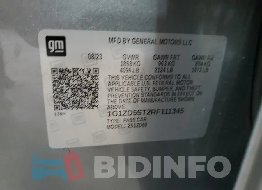 1G1ZD5ST2RF111345 Photo# 12