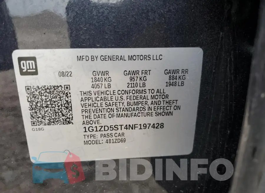 1G1ZD5ST4NF197428 Photo# 12